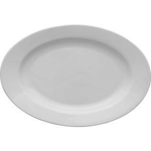 Ovale Servierplatte aus der Porzellanserie Kaszub/Hel, 240x160 mm
