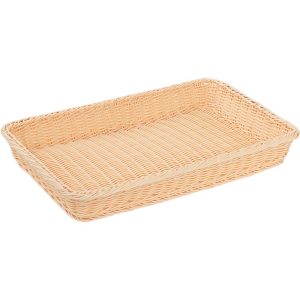 Buffetkorb GN 1/1, stabiles Geflecht, Polypropylen, 530 x 325 x 70 mm (BxTxH), passend zu BB1204011