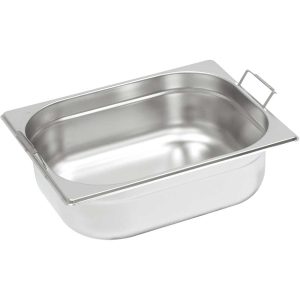 Gastronormbehälter mit Fallgriffen, Serie STANDARD, GN 1/2 (200mm)