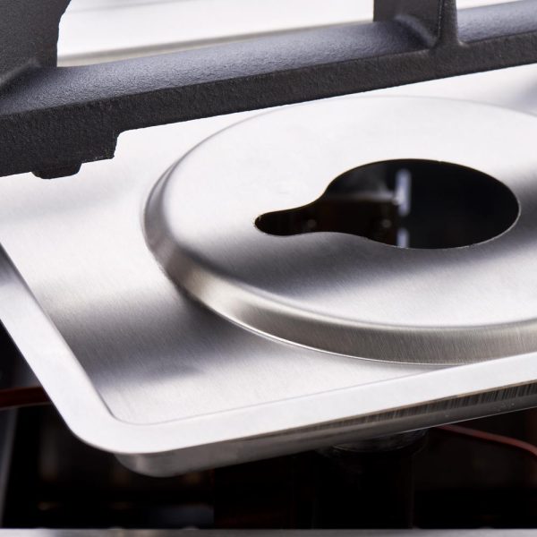 Gasherd mit 4 Brennern (2x5+2x7) und Elektro-Umluft-Backofen GN1/1, Serie 700 ND – Bild 4