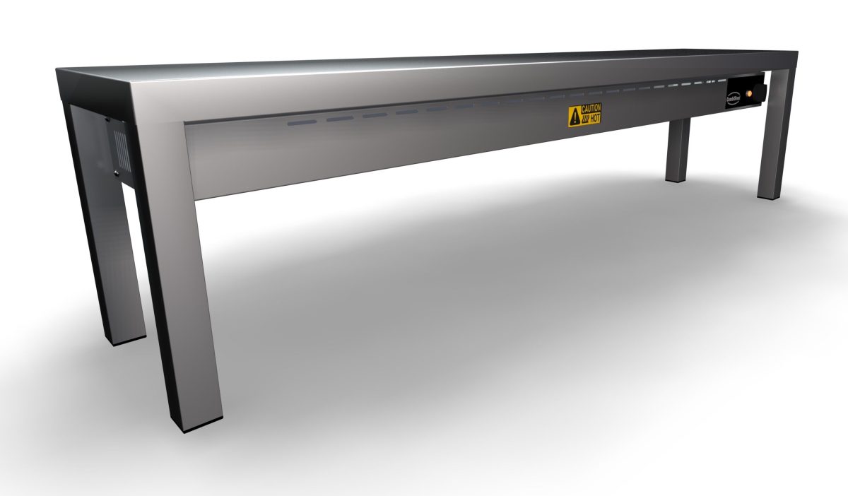 Aufsatzbord Keramisch beheizt 1 Stufig 1400x300 mm 4 Heaters 250 w – Bild 3