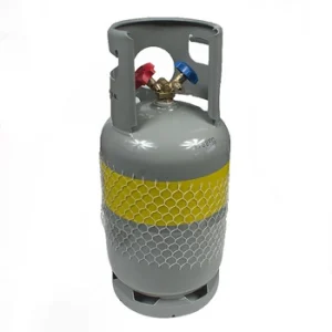 Kältemittelflasche, Recyclingflasche mit Doppelventil 27 Kg