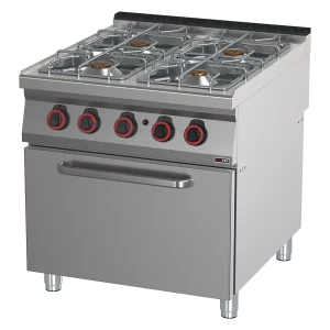 Gasherd mit Backofen 2/1 | REDFOX - SPT 90/80 21 G