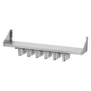 Regalboden mit Gewürzbehältern 6x GN 1/6 | REDFOX - PNK 122x66