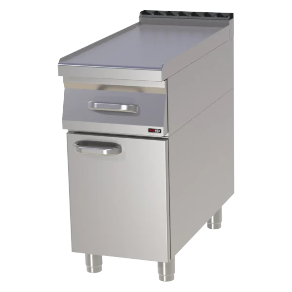 Arbeitsmodul 40x83 - 1x Schublade GN 1/1, 1x Tür | REDFOX - PP 90/40 D