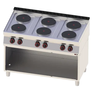 Herd elektrisch 6x Kochfeld mit Unterbau 400 V | REDFOX - SP 70/120 E
