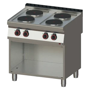 Herd elektrisch 4x Kochfeld mit Unterbau 400 V | REDFOX - SP 70/80 E