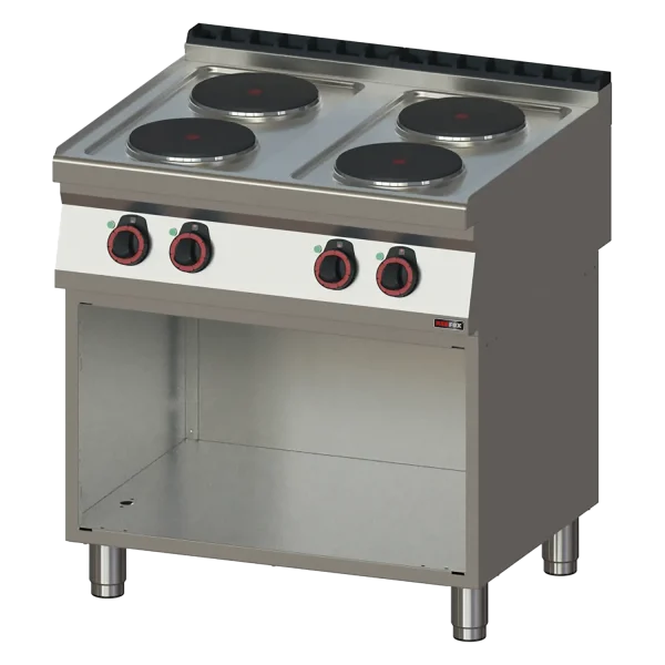 Herd elektrisch 4x Kochfeld mit Unterbau 400 V | REDFOX - SP 70/80 E
