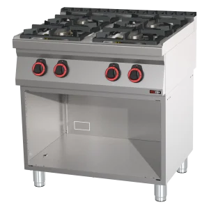 Gasherd 4x Brenner mit Unterbau | REDFOX - SP 70/80 G