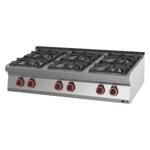 Gasherd 6x Brenner ECO ohne Unterbauten | REDFOX - SPB 70/012 G