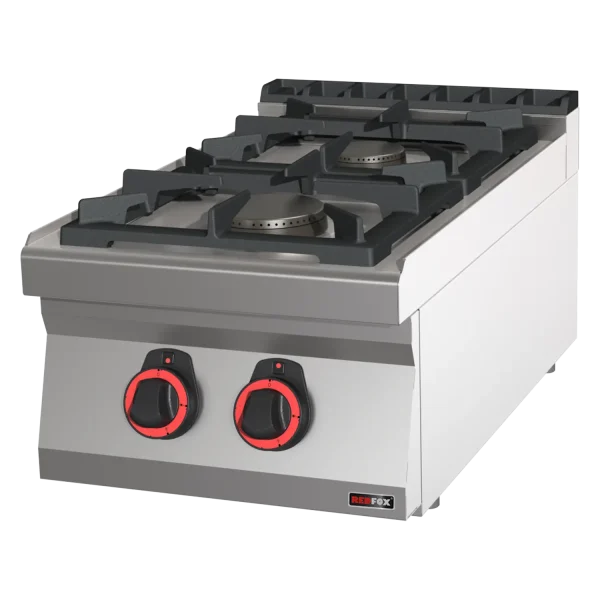 Gasherd 2x Brenner ECO ohne Unterbauten | REDFOX - SPB 70/04 G