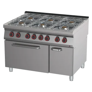 Gasherd mit elektrischem Backofen 2/1 | REDFOX - SPT 90/120-21 GE