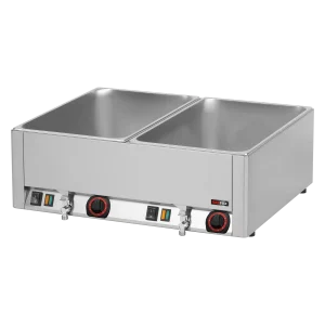Bain Marie elektrisch 2x GN 1/1 - 150 Tisch mit Auslauf | REDFOX - BMV 2115