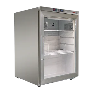 Kühlschrank 130 l, Glastür Türen, Edelstahl | REDFOX - DRR 200 GS