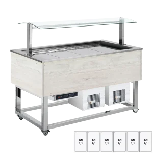 Kühlbuffet GN 6-1/1 Hemlock | REDFOX - ES BLUE+ 6H