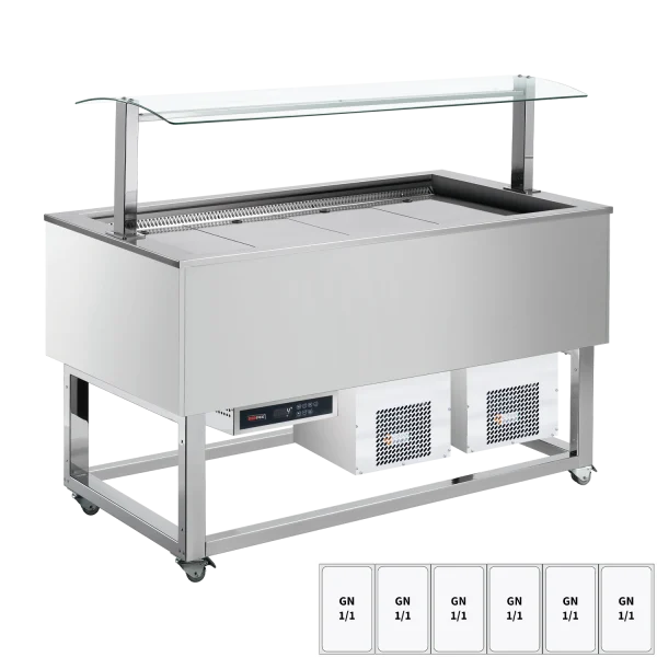 Kühlbuffet GN 6-1/1 RAL | REDFOX - ES BLUE+ 6R
