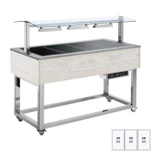 Warmhaltebuffet, Glaskeramik GN 3-1/1 Hemlock | REDFOX - ES BROWN+ 3H