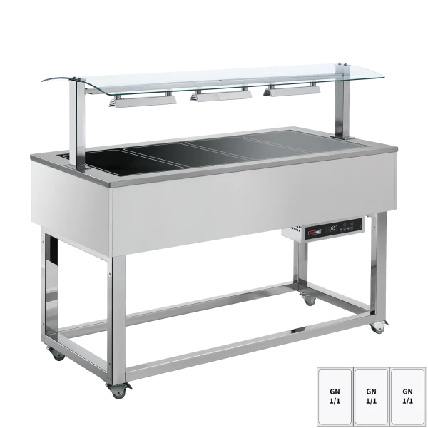 Warmhaltebuffet, Glaskeramik GN 3-1/1 RAL | REDFOX - ES BROWN+ 3R