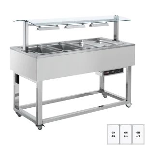 Warmhaltebuffet, Wasserbad GN 3-1/1 RAL | REDFOX - ES RED+ 3R