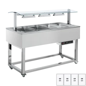 Warmhaltebuffet, Wasserbad GN 4-1/1 RAL | REDFOX - ES RED+ 4R