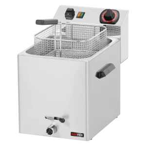 Fritteuse elektrisch 0,75 kW/l, 8 l Tisch mit Auslass 400 V | REDFOX - FE 07 VT