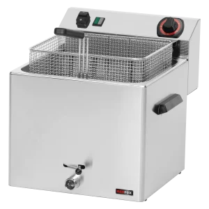 Fritteuse elektrisch 0,74 kW/l, 11 l Tisch mit Auslass 400 V | REDFOX - FE 10 T