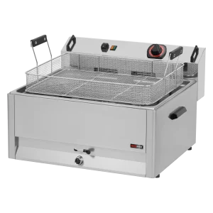 Fritteuse elektrisch 0,5 kW/l, 30 l Tisch mit Auslass 400 V | REDFOX - FE 60 T