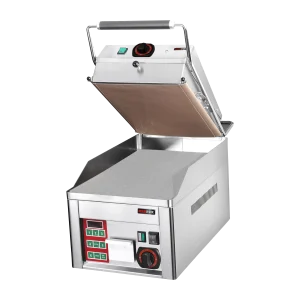 Grillplatte elektrisch glatt Durable Chrome s kontaktní deskou | REDFOX - FTHC 30 ED + KD 30 T