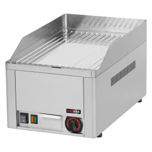 Grillplatte 32x48 elektrisch verchromt geriffelt Tisch 230 V | REDFOX - FTRC 30 E