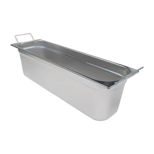GN-Behälter GN 2/4 - 150 Fallgriff Edelstahl | REDFOX - GN 2/4-150 U