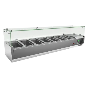 Kühlvitrine Theke 7x GN 1/3 | REDFOX - MCH 3160