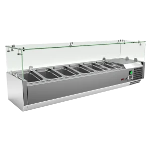 Kühlvitrine Theke 5 x GN 1/4 | REDFOX - MCH 4120