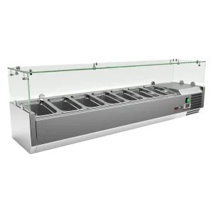 Kühlvitrine Theke 7x GN 1/4 | REDFOX - MCH 4150