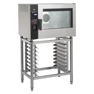 Kombidämpfer elektrisch 5x GN 1/1 Einspritzung Touchdisplay farbig automatisches Waschen rechte Tür | REDFOX - MPD 0511 ERAM