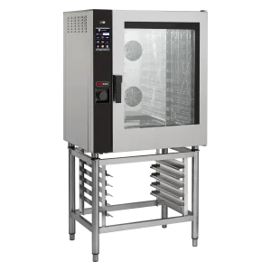 Kombidämpfer elektrisch 10x GN 1/1 Einspritzung Touchdisplay farbig automatisches Waschen rechte Tür | REDFOX - MPD 1011 ERAM