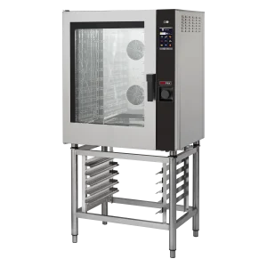 Kombidämpfer elektrisch 10x GN 1/1, 17,4 kW, Einspritzung, Touchdisplay, automatische Wäsche, linke Tür | REDFOX - MPD 1011 X ELAM