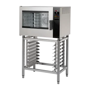Four à convection électrique Vapeur directe Écran tactile couleur Porte battante à gauche 5x GN 1/1 | REDFOX - MPDN 0511 EL