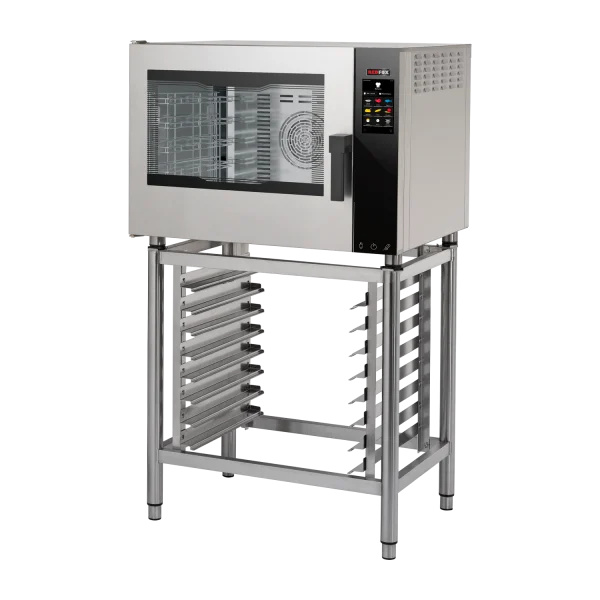 Four à convection électrique Vapeur directe Écran tactile couleur Porte battante à gauche 5x GN 1/1 | REDFOX - MPDN 0511 EL