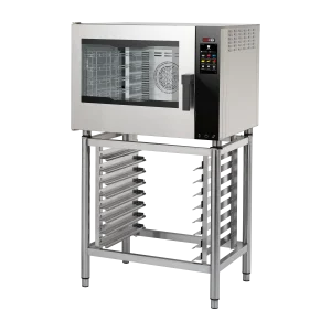 Four à convection électrique Vapeur directe Écran tactile couleur Nettoyage automatique Porte battante à gauche 5x GN 1/1 | REDFOX - MPDN 0511 ELAM