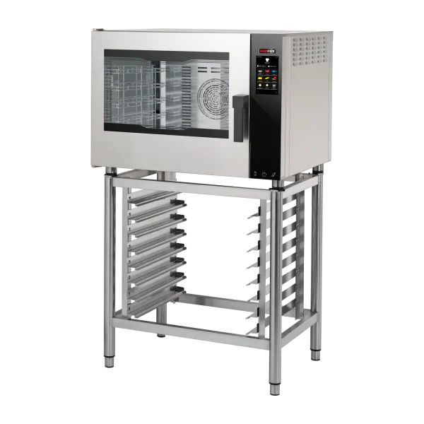 Four à convection électrique Vapeur directe Écran tactile couleur Nettoyage automatique Porte battante à gauche 5x GN 1/1 | REDFOX - MPDN 0511 ELAM