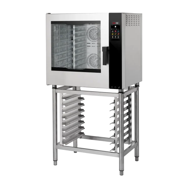 Four à convection électrique Vapeur directe Écran tactile couleur Nettoyage automatique Porte battante à gauche 7x GN 1/1 | REDFOX - MPDN 0711 ELAM