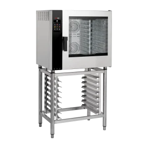 Four à convection électrique Vapeur directe Écran tactile couleur Nettoyage automatique Porte battante à droite 7x GN 1/1 | REDFOX - MPDN 0711 ERAM