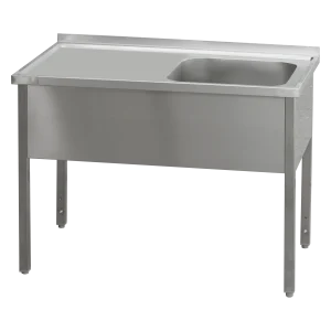 Spültisch 180x60x90 - 1x Spülbecken 50x40x30 Abtropffläche links | REDFOX - MSJOL 6018