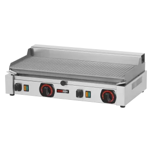Grillplatte elektrisch geriffelt Tisch 230 V | REDFOX - PD 2020 RB