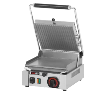 Kontaktgrill glatt elektrisch oben geriffelt Platte 26x24 230 V | REDFOX - PS 2010 L