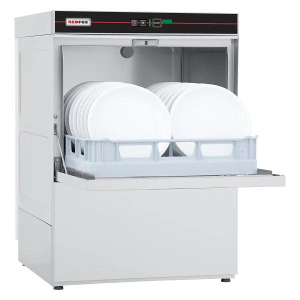 Geschirrspülmaschine einwandig mit Schmutzwasserpumpe 50x50 - 400 V | REDFOX - QQI 52 TP