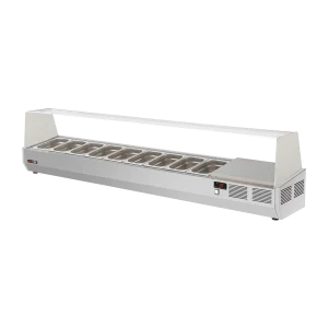 Kühlvitrine 200 cm GN 1/4 für RTP 3D | REDFOX - RCH 4200