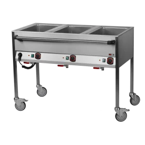 Bain Marie elektrisch GN 3-1/1 Steuerung auf der längeren Seite | REDFOX - VLPD 3120