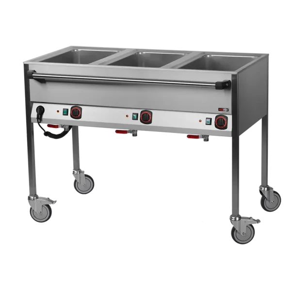 Bain Marie elektrisch GN 3-1/1 Steuerung auf der längeren Seite | REDFOX - VLPD 3120