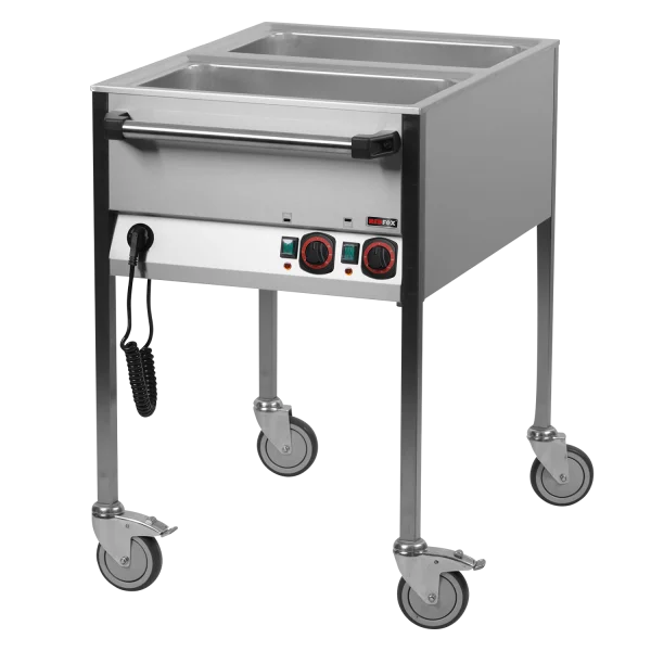 Bain Marie elektrisch GN 2-1/1 Steuerung auf der kürzeren Seite | REDFOX - VLPK 2120